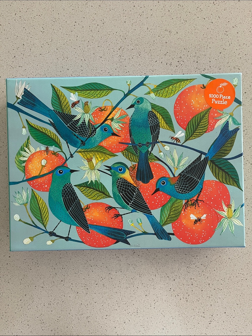 Galison Naranjas Birds 1000 Piece Puzzle